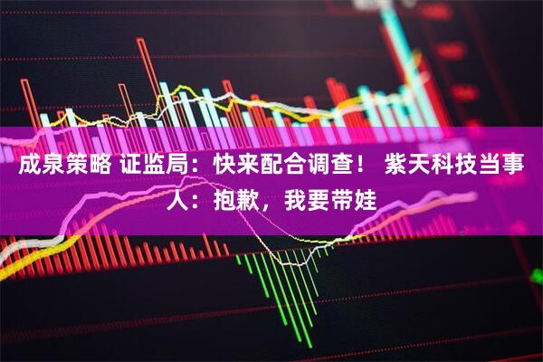 成泉策略 证监局：快来配合调查！ 紫天科技当事人：抱歉，我要带娃
